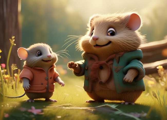小地鼠儿童故事；小地鼠和小老鼠的故事