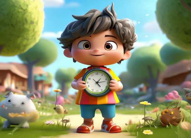 儿童守时故事动画；守时幼儿故事