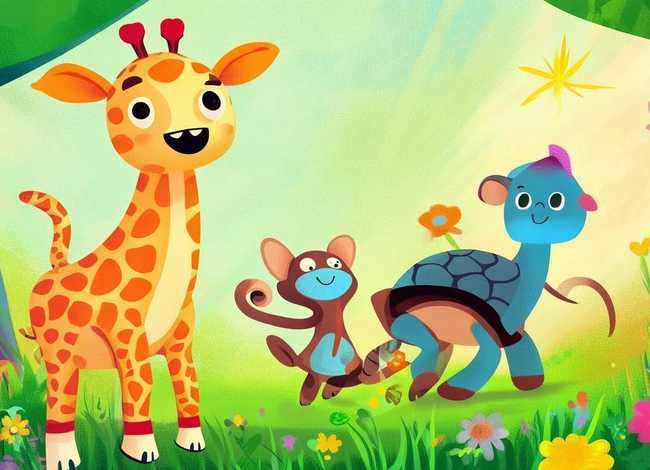 幼儿动物故事简笔画、幼儿园动物故事主题创编简笔画