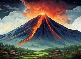 火山绘本故事、火山绘本故事图片