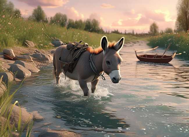驴子过河故事文字版 - 驴子过河故事文字版视频