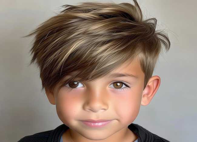 男童时尚发型图片，小男孩时尚发型图片2020