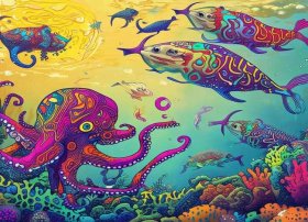 ish绘本；ten cuttlefish绘本