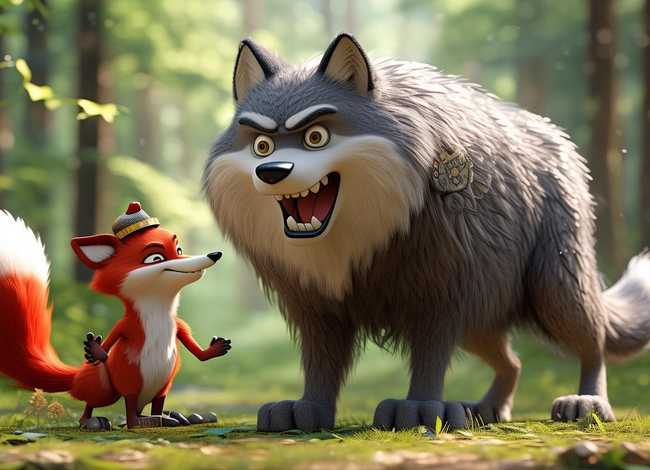 儿童故事动画狐狸和大灰狼（狐狸和大灰狼的故事视频）