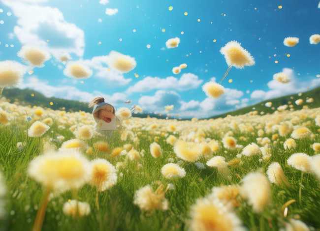 蒲公英儿童画 - 蒲公英儿童画范画