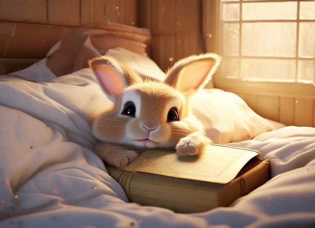 小兔子睡前暖心小故事；小兔子睡前暖心小故事图片