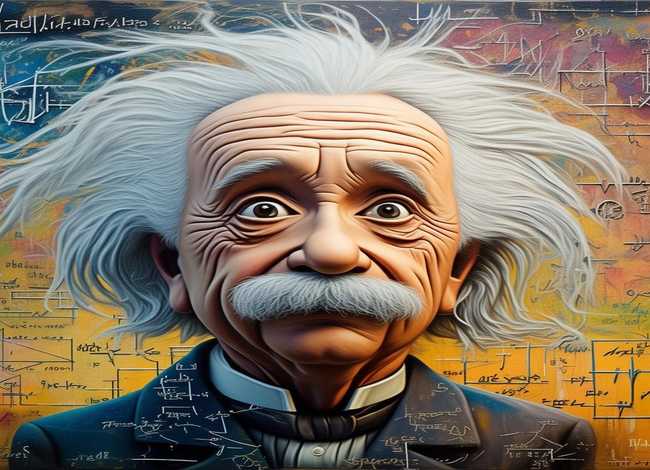 爱因斯坦的绘画、爱因斯坦的绘画怎么画