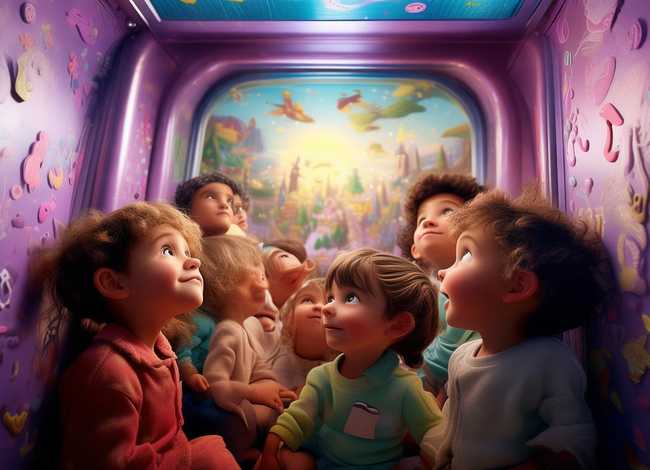 儿童动画故事精选电梯 - 电梯小故事画画