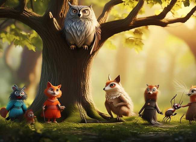 寓言故事为主题的画（寓言故事为主题的画画图片）