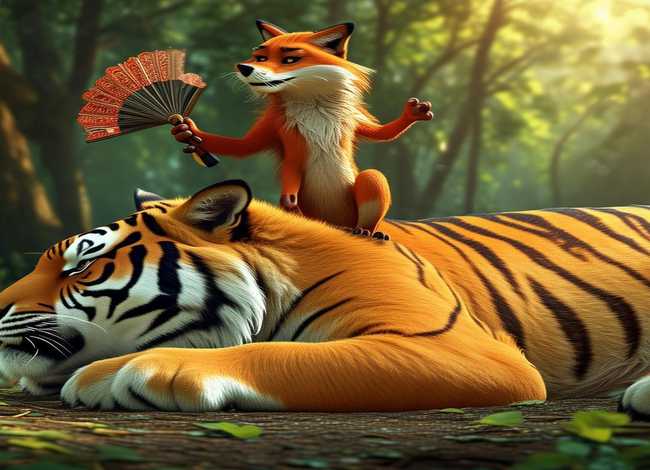 狐假虎威故事动画；狐假虎威故事动画片