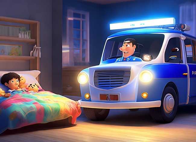 警车故事儿童睡前故事、警车的故事 幼儿睡前