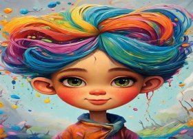 儿童发型故事；儿童发型绘画