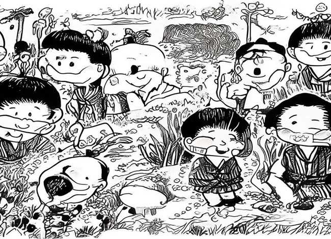 古代神话故事儿童连环画 - 中国古代神话故事连环画简笔画