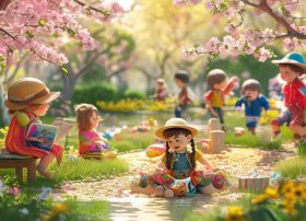 春天的故事儿童故事完整版，春天的故事幼儿绘画