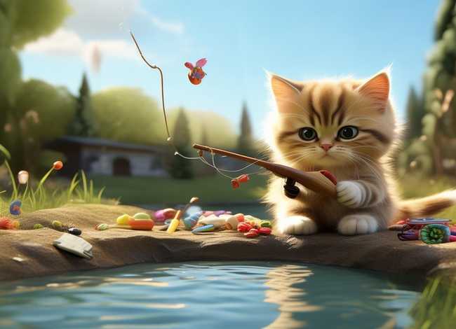 小猫钓鱼儿童故事讲述与表演（小猫钓鱼的故事表演）