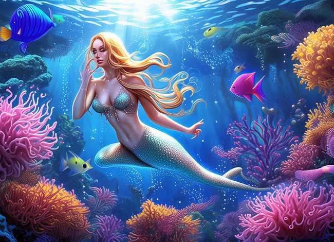 海底的美人鱼的图画 海底的美人鱼的图画大全