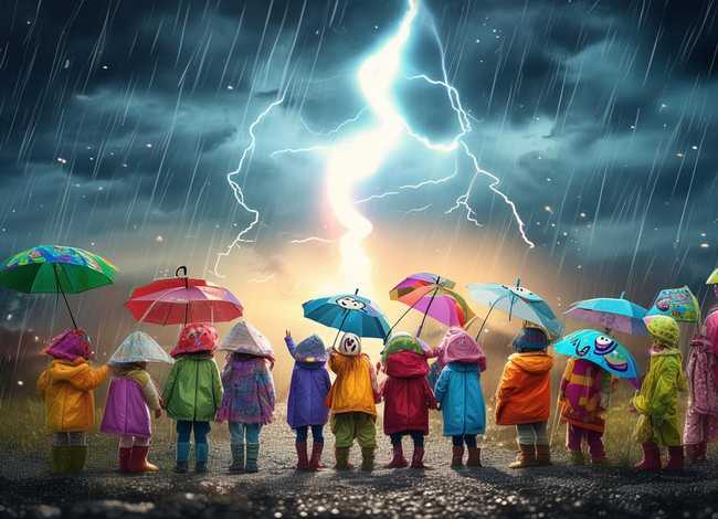 有关打雷的儿童故事、关于打雷的有趣故事