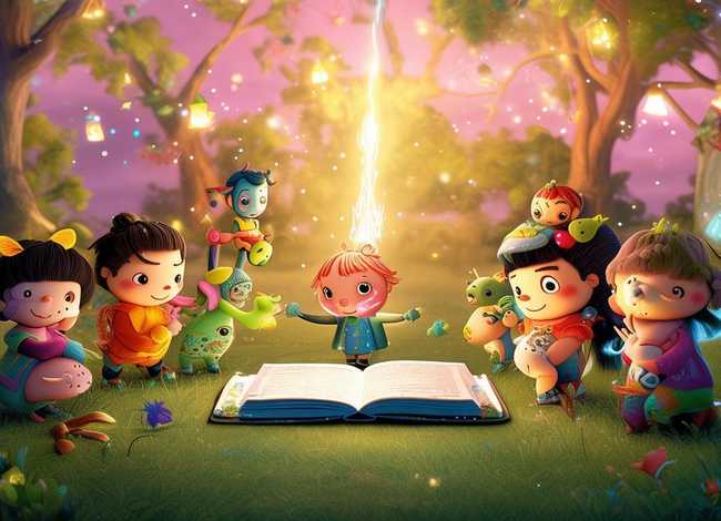 儿童故事创编画视频、幼儿故事创编画4幅