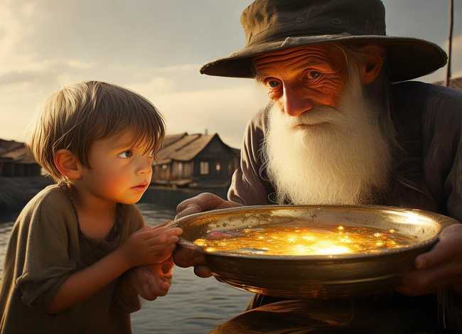 儿童故事《渔夫和金鱼》；经典启蒙小故事《渔夫和金鱼》