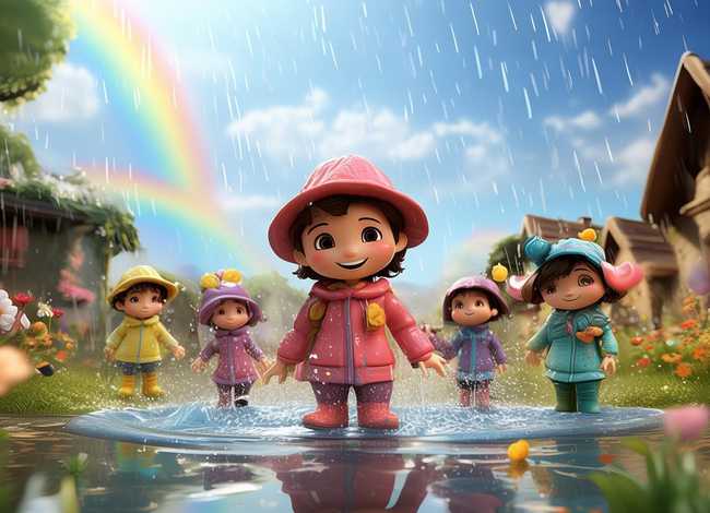 儿童雨后故事视频、雨后故事的视频