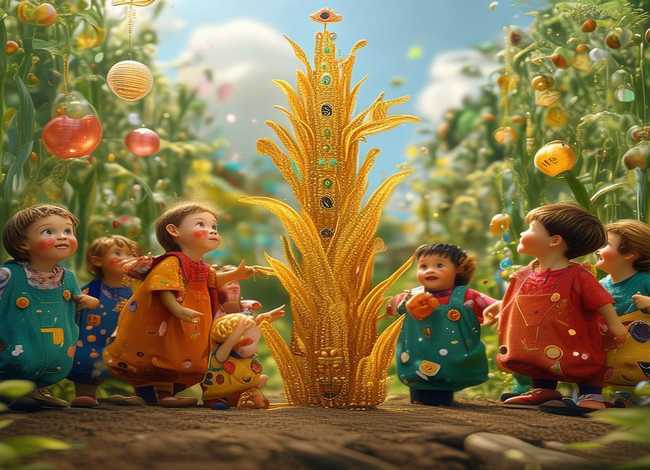 玉米故事陈述 - 玉米的小故事幼儿园