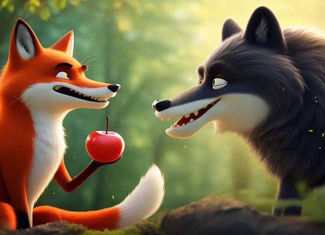 儿童故事狐狸和大灰狼、狐狸和大灰狼的故事视频