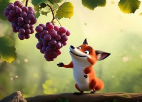 狐狸和葡萄幼儿故事文字版 - 狐狸和葡萄幼儿故事文字版图片