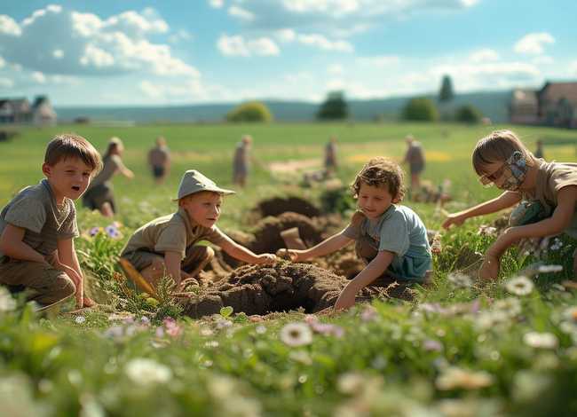 儿童版的地道战 儿童版地道战之英雄出少年