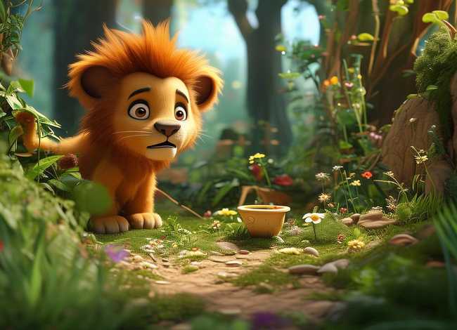 儿童故事小狮子去厕所（儿童故事小狮子找东西吃）