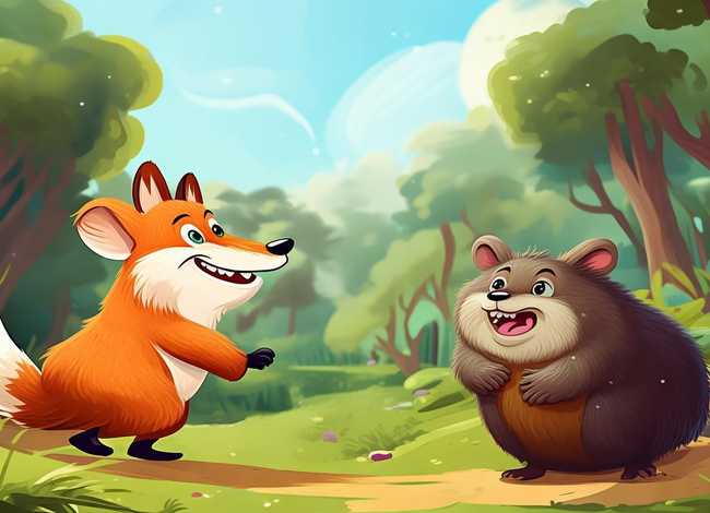 儿童故事狐狸和鼹鼠、狐狸和老鼠的故事 动画片