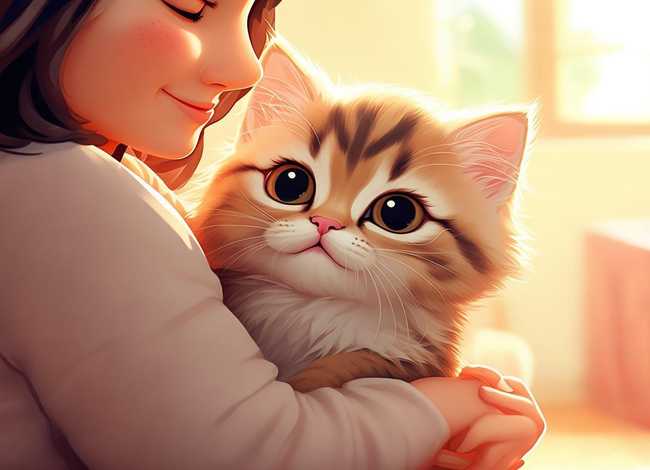 儿童绘本故事爱妈妈的小猫；爱妈妈的绘本故事图片