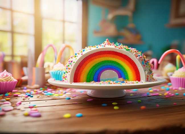 幼儿故事彩虹蛋糕 - 幼儿故事彩虹蛋糕图片