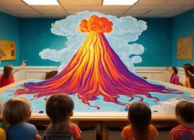 火山爆发儿童故事文字；火山爆发故事幼儿园