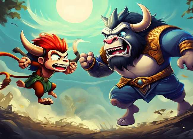 孙悟空大战牛魔王儿童故事，少儿故事孙悟空大战牛魔王