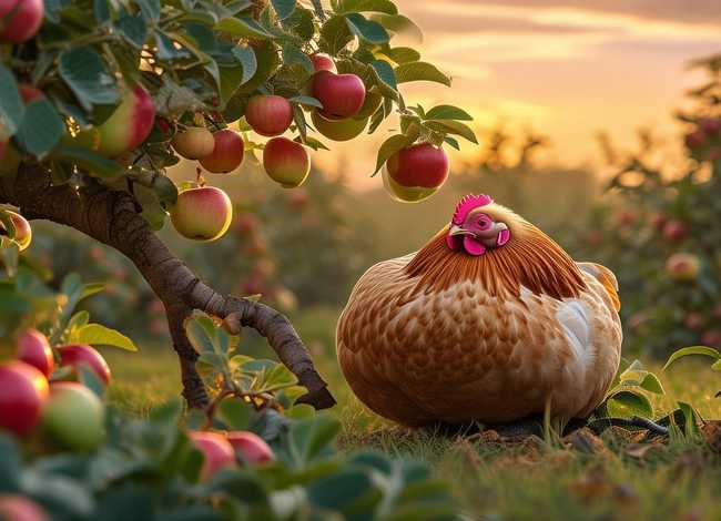 苹果树的故事 母鸡和苹果树的故事