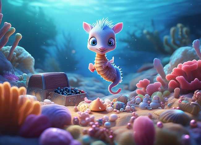 海马故事儿童100字（关于海马的小故事100字）