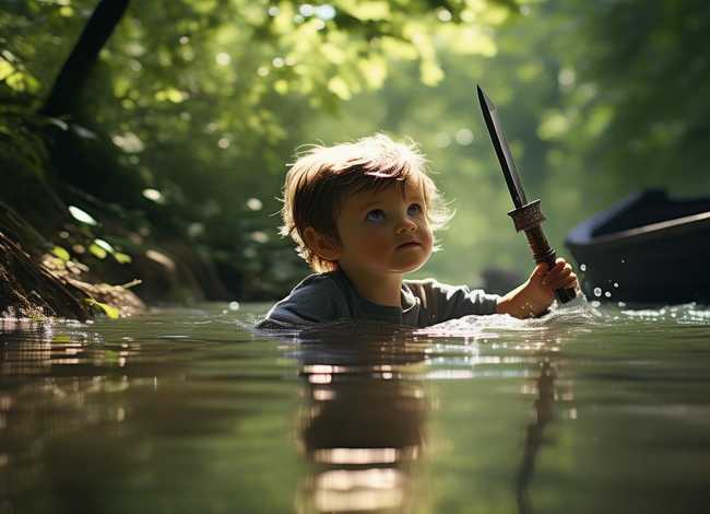 刻舟求剑儿童故事绘本，刻舟求剑故事绘本图片
