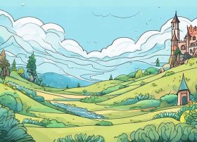 王国简笔画简单又漂亮 王国简笔画简单又漂亮图片