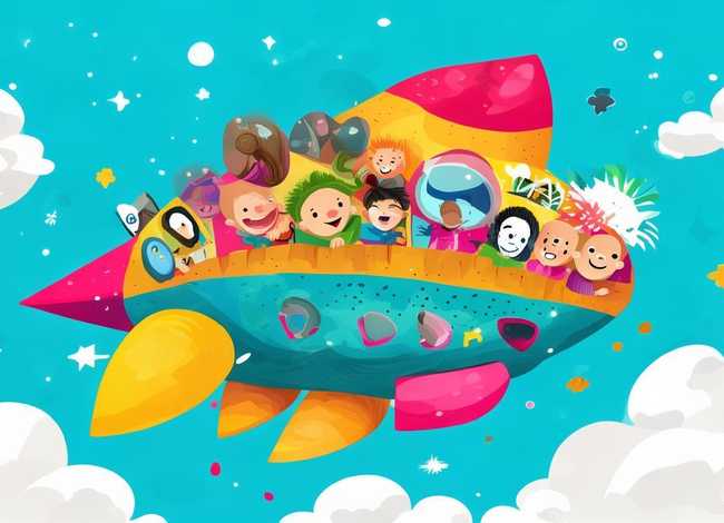 儿童火箭故事书3-6岁，幼儿园火箭故事