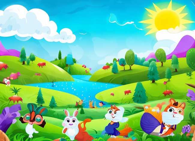 儿童故事的卡通图片、儿童卡通故事图片