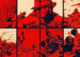 红色故事四宫格 红色故事四宫格手抄报