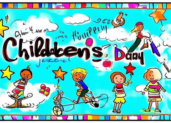 六一儿童节手抄报英语版图片，六一儿童节手抄报英语版图片高清