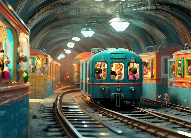 地铁故事儿童绘本阅读；有关地铁的绘本故事