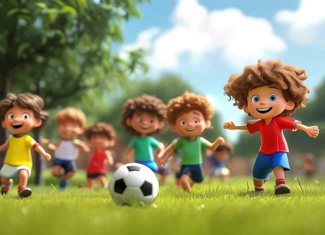 儿童踢球的故事 - 踢足球幼儿故事