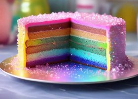 彩虹水晶蛋糕图片大全、彩虹水晶蛋糕图片大全大图