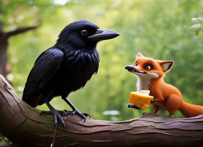 乌鸦与狐狸幼儿故事文字版，乌鸦与狐狸幼儿故事文字版视频