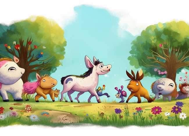 寓言故事绘画作品，寓言故事绘画作品简单又好看