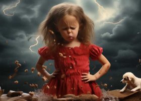 爱生气的小姑娘编故事，爱生气的小姑娘的故事