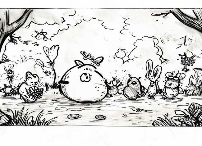 动物故事画画（动物故事画简笔画大全）