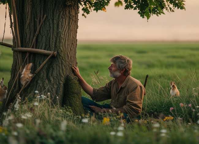 守株待兔的讲故事（守株待兔的讲故事稿）